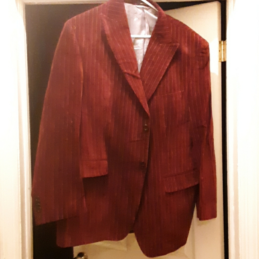 Burgundy blazer